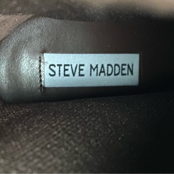 Steve Madden | Majesty Brown Embellished High Heel Booties Size 9 - Picture 4 of 12